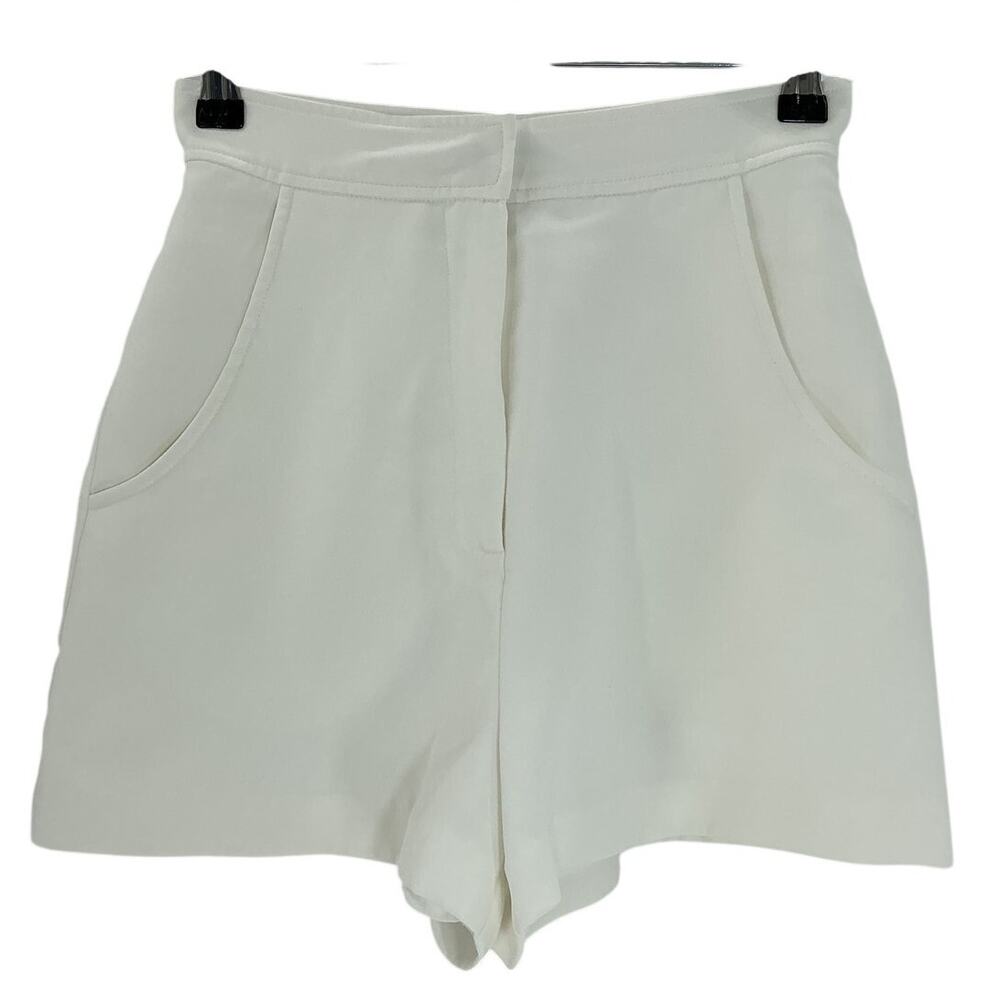 Amanda Uprichard Tailored White Reeves Shorts Size XS - Picture 2 of 4